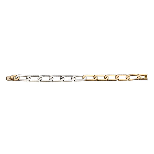 2-Tone Fatto a Mano Chain Bracelet